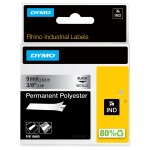 DYMO Rhino Band Polyes. 9mmx5.5m schwarz->metallic