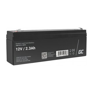 Green Cell AGM VRLA 12V 2.3Ah maintenance-free battery for the alarm system, cash register, toys