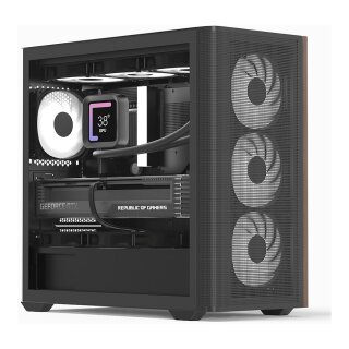 AeroCool Geh Mini D301A-G-BK-V2 (B/Wood/Micro-ATX)