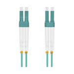 helos LWL OM3 Patchkabel Duplex LSZH 3,0mm LC/LC aqua 1,5m