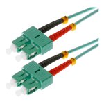helos LWL OM3 Patchkabel Duplex LSZH 3,0mm SC/SC aqua 2,0m