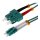helos LWL OM3 Patchkabel Duplex LSZH 3,0mm LC/SC aqua 2,0m