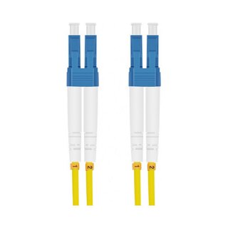 helos LWL OS2 Patchkabel Duplex LSZH 3,0mm LC/LC gelb 15,0m