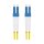 helos LWL OS2 Patchkabel Duplex LSZH 3,0mm LC/LC gelb 15,0m