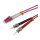 helos LWL OM4 Patchkabel Duplex LSZH 3,0mm LC/ST erikaviolett 2,0m