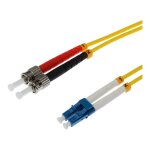 helos LWL OS2 Patchkabel Duplex LSZH 3,0mm LC/ST gelb 2,0m