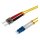 helos LWL OS2 Patchkabel Duplex LSZH 3,0mm LC/ST gelb 2,0m