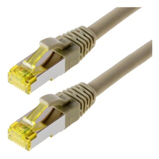 helos Patchkabel Cat.6a GHMT AWG 26/7 grau 10,0m