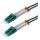 helos LWL OM3 Patchkabel Duplex LSZH 3,0mm LC/LC aqua 10,0m