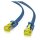 helos Patchkabel Cat.6a Ultraflach U/FTP AWG 32 blau 5,0m