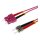 helos LWL OM4 Patchkabel Duplex LSZH 3,0mm SC/ST erikaviolett 3,0m