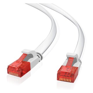 helos Patchkabel Cat.6 Ultraflach U/UTP AWG 32 wei 7,5m