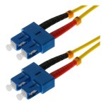 helos LWL OS2 Patchkabel Duplex LSZH 3,0mm SC/SC gelb 7,5m
