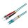 helos LWL OM3 Patchkabel Duplex LSZH 3,0mm LC/ST aqua 10,0m