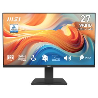 68,6 cm (27") 2560 x 1440 Pixel MSI 9S6-3PE2CH-015 16:9 Wide Quad HD IPS 4 ms 144 Hz DisplayPort HDMI VESA Speaker