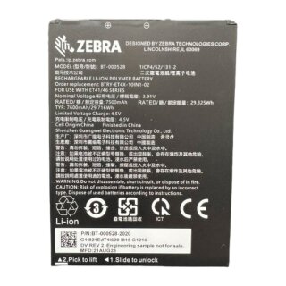 Zebra BTRYET40110INC01 internal Standard Battery, 10