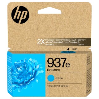 HP 937e EvoMore Cyan Original Ink Cartridge Cyan 1650Seiten