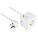 kabelmeister Steckdosenwürfel 3-fach USB-C USB-A,...