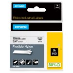 Dymo Rhino Band IND, Nylon 19 mm x 3,5 m schwarz auf wei