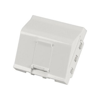 EFB Zentralplatte 45x45mm für 1 Keystone, Auslass gewinkelt