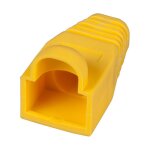 Knickschutztülle RJ45 gelb, mit Rastnasenschutz, 100...