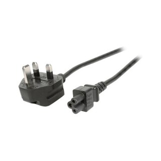 EFB Netzleitung UK BS1363A-C5 180°,schwarz,1.8m,3x0.75mm