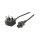 EFB Netzleitung UK BS1363A-C5 180°,schwarz,1.8m,3x0.75mm