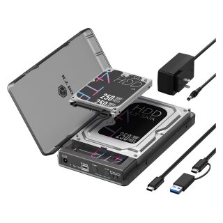 ICY Box Docking und Klon Station -> für M.2 NVMe SSD und 2,5/3,5 SATA SSD/HDD