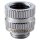 Phanteks Glacier M-F Rotary Adapter Straight G1/4 Inch Male to G1/4 Inch Female, Chrome Silver