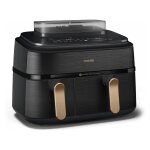 NA552/00 5000 Series Dual Steam Airfryer, 9 L, Black