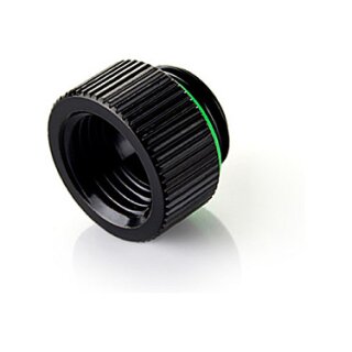 Bitspower Touchaqua Adapter gerade G1/4 Zoll AG auf G1/4 Zoll IG - 2er Pack, 10mm, schwarz