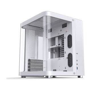 Jonsbo TK-1 2.0 Micro-ATX Gehäuse, Tempered Glass - weiß