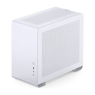 Jonsbo U4 Mini Micro-ATX-Gehäuse, Tempered Glass - weiß
