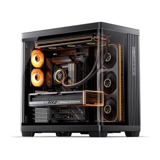 Jonsbo TK-4 Gehäuse, Midi-Tower, ATX, Tempered Glass - schwarz
