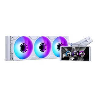 K PHANTEKS Glacier One 360M25 LCD AiO-Wasserkühlung, 6-Zoll-Display - 360mm, weiß