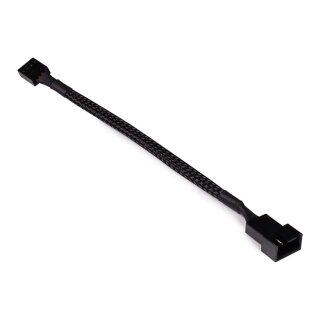 Alphacool Lüfterkabel 4-Pin auf 4-Pin Verlängerung 15cm - schwarz