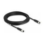 M8 A-kodiert 4 Pin Kabel Stecker zu Buchse PUR (TPU) 5 m