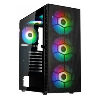 Kolink Observatory HF Mesh ARGB Midi-Tower - schwarz