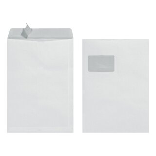 Versandtasche C4 90g haftklebend m Fenst. 25er Pack