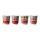 Set 4 Biccherini Tricolore