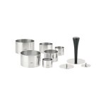 Speiseformer Set, 10 Teile Inox