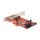 PCI Express x1 Karte > 2 x extern USB 3.0 + 2 x intern SATA 6 Gb/s – Low Profile Form Faktor