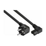 Netzkabel Schutzkontakt-Stecker Typ E+F (90° gew.) an...