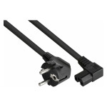 Netzkabel Schutzkontakt-Stecker Typ E+F (90° gew.) an...