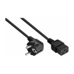 Netzkabel Schutzkontakt-Stecker Typ E+F (90° gew.) an...