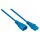 Kaltgeräteverlängerung Kaltgeräte-Stecker C14 an Kaltgeräte-Buchse C13, blau, 0,75mm², 0,5m