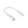 Euro-Verlängerung Stecker C8 (gerade) an Buchse C7 / Euro 8 (gerade), weiß, 0,75 mm², 0,2m / 20cm