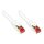 GoodConnections Patchkabel mit Rastnasenschutz, Cat. 6, S/FTP, PiMF, PVC, 250MHz, weiß, 20m,