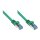Connections Patchkabel mit Rastnasenschutz, Cat. 6A, S/FTP, PiMF, halogenfrei, 500MHz, grün, 15m
