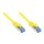 GoodConnections Patchkabel mit Rastnasenschutz, Cat. 6A, S/FTP, PiMF, halogenfrei, 500MHz, gelb, 15m,